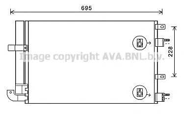 AVA QUALITY COOLING jr5050d -  Конденсатор, кондиционер